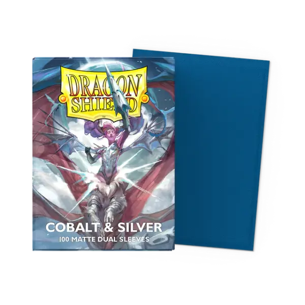 Cobalt & Silver - Matte Dual Sleeves - Standard Size
