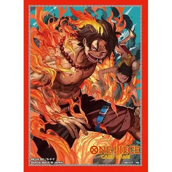Bandai Artwork Kartenhüllen - Standardgröße (70 Stück) - Portgas D. Ace (One Piece)