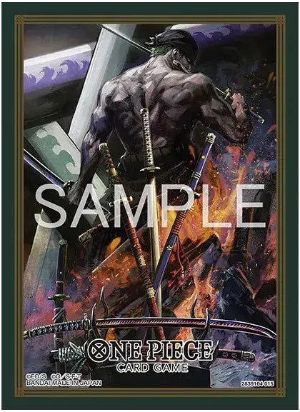Bandai Artwork Kartenhüllen - Standardgröße (70 Stück) - Roronoa Zoro (One Piece)